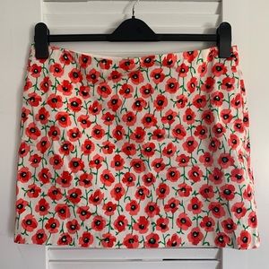 JCrew Floral Mini Skirt